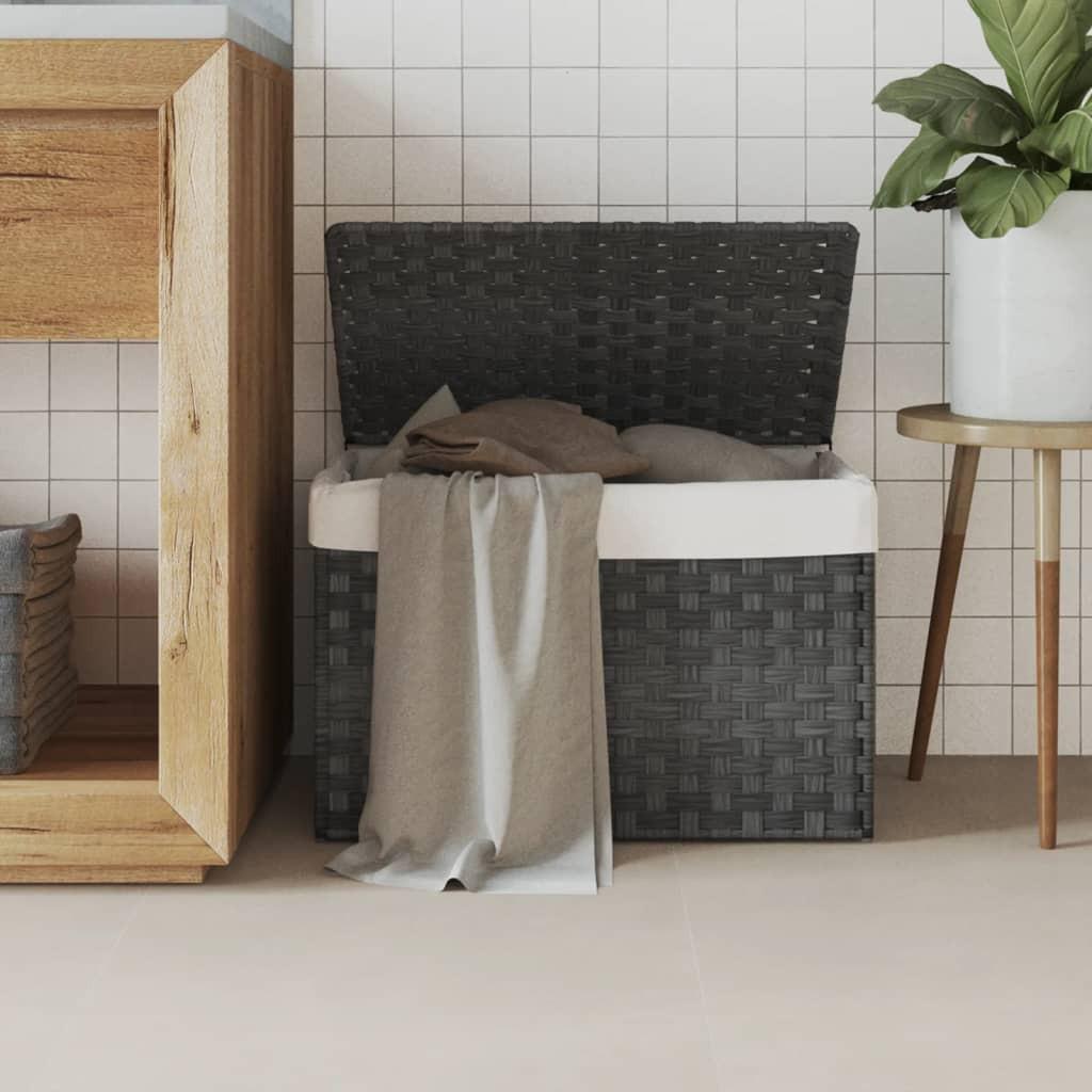 VidaXL Panier à linge rotin synthétique  