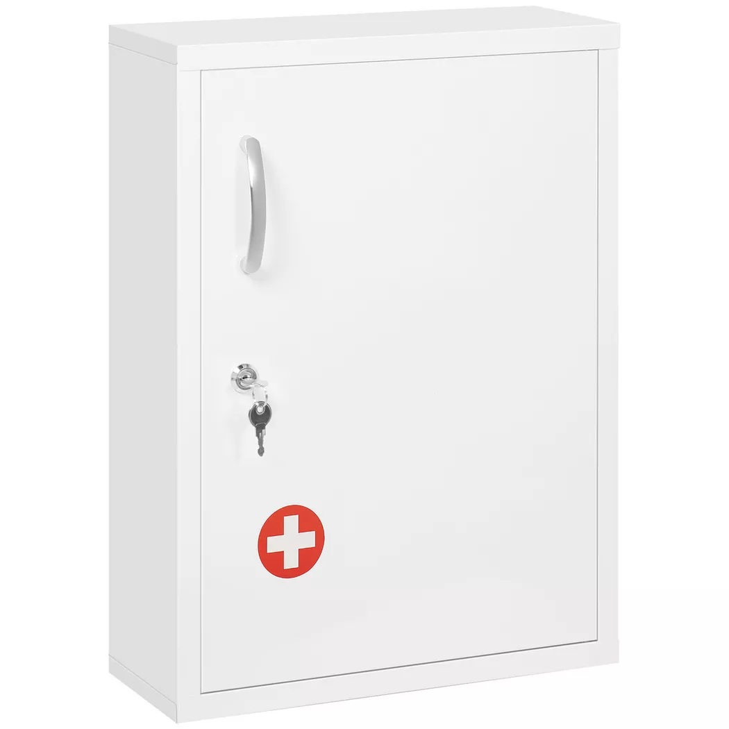 kleankin Medizinschrank, LxBxH: 40 x 15 x 53,5 cm - weiss