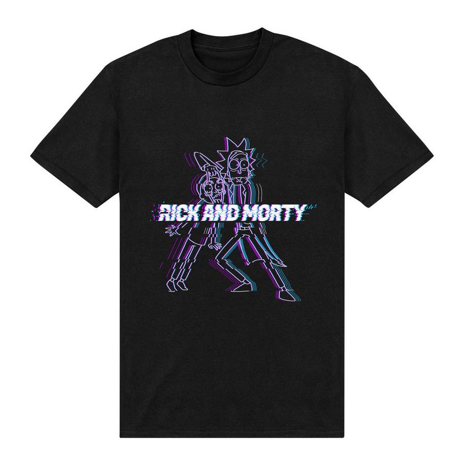 Rick And Morty Rick and Morty T-Shirt Stampa Glitch  