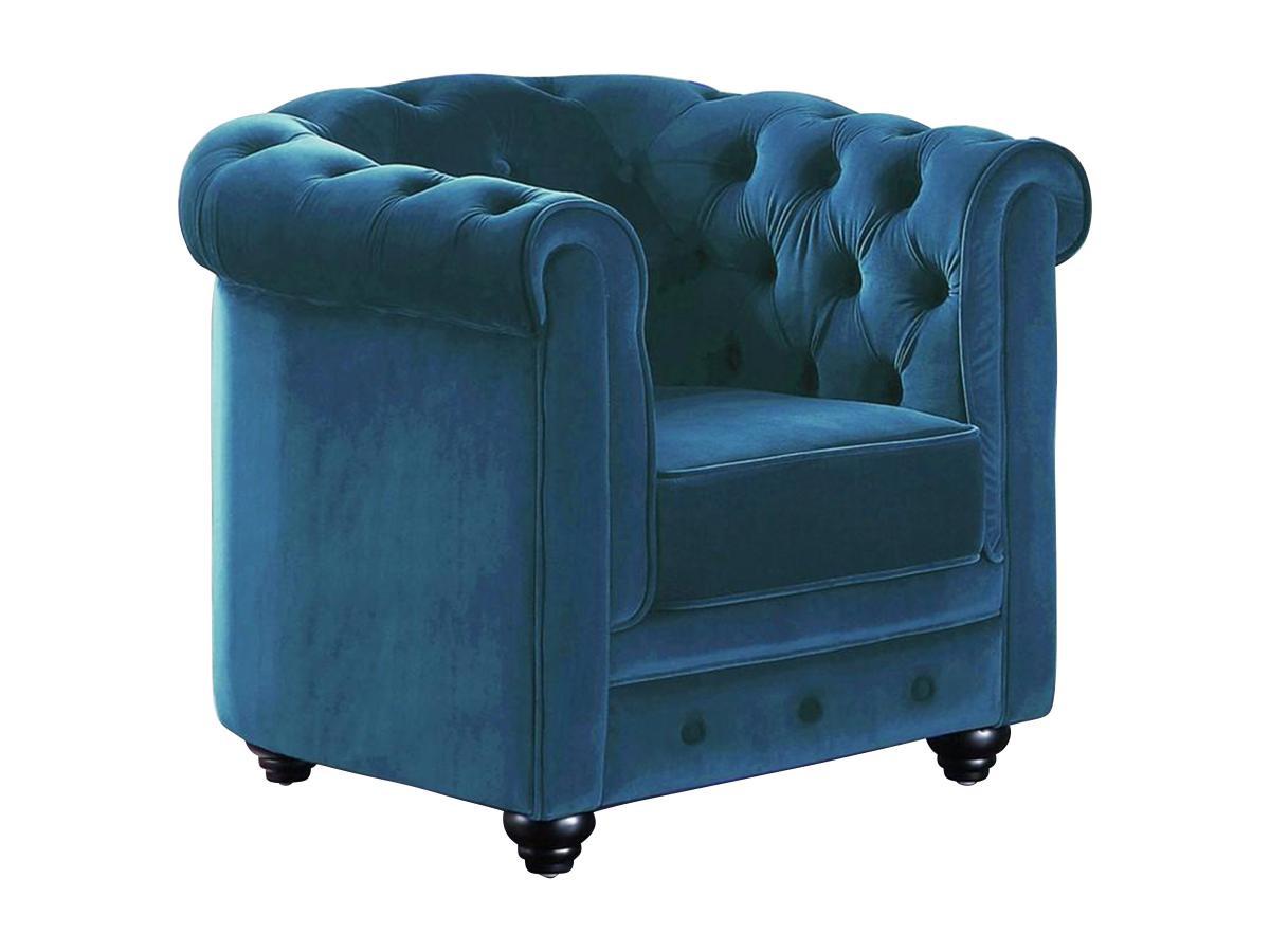 Vente-unique Fauteuil CHESTERFIELD Velours  