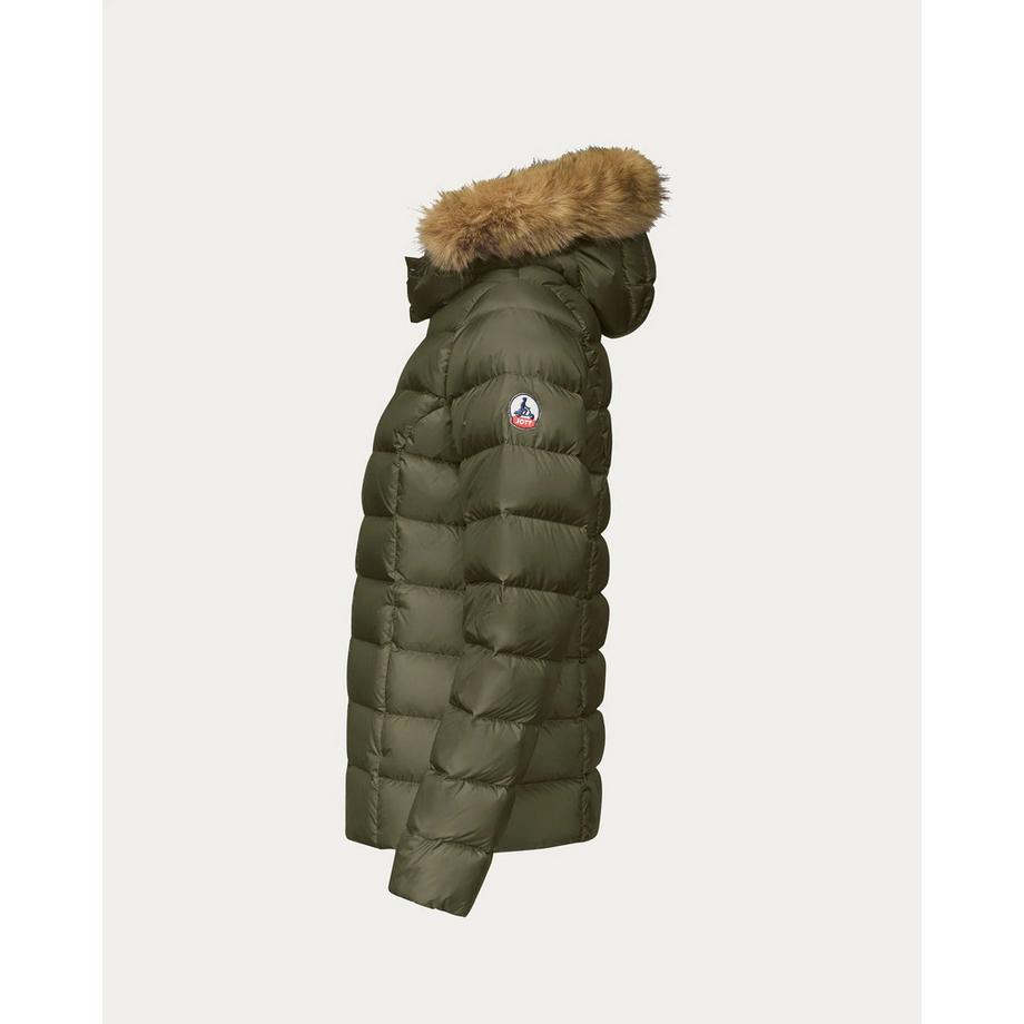 Jott Luxe Daunenjacke mit Pelzbesatz Kapuze  