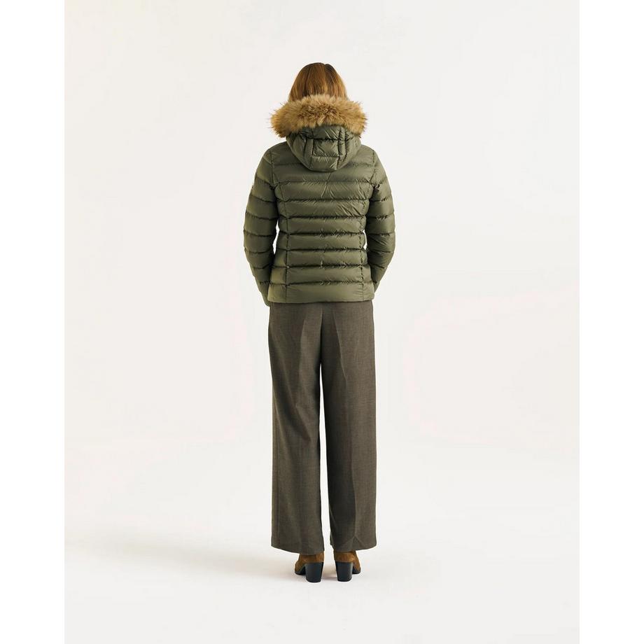 Jott Luxe Daunenjacke mit Pelzbesatz Kapuze  