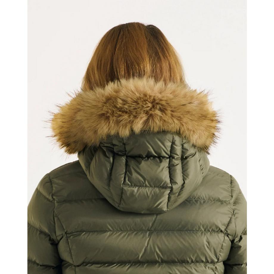 Jott Luxe Daunenjacke mit Pelzbesatz Kapuze  