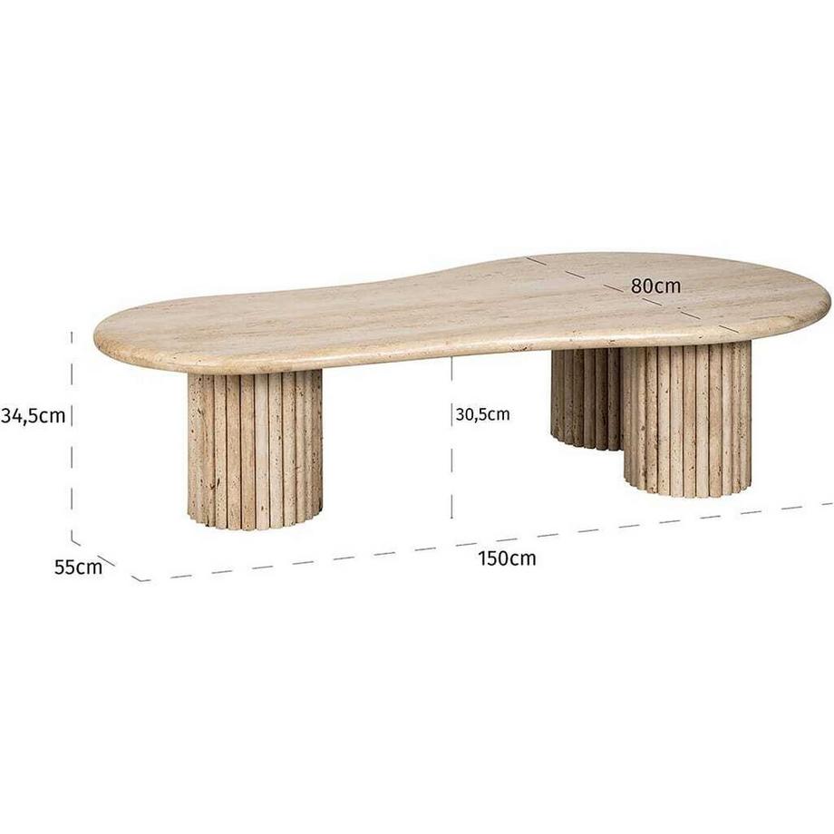 mutoni Table basse Cantera 150x80  