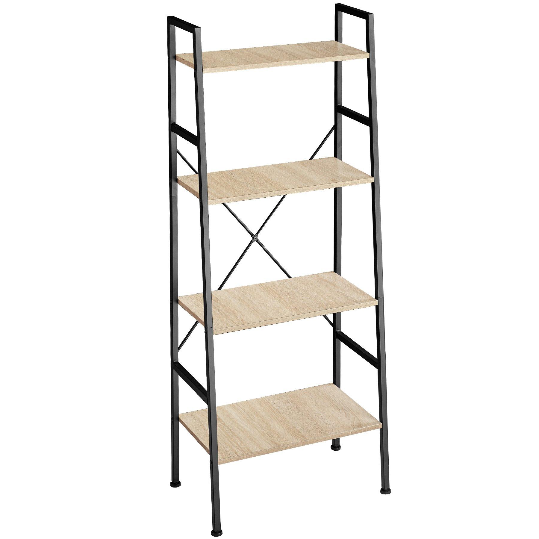 Tectake Etagère échelle LIVERPOOL style industriel 61,5 x 36,5 x 150 cm  