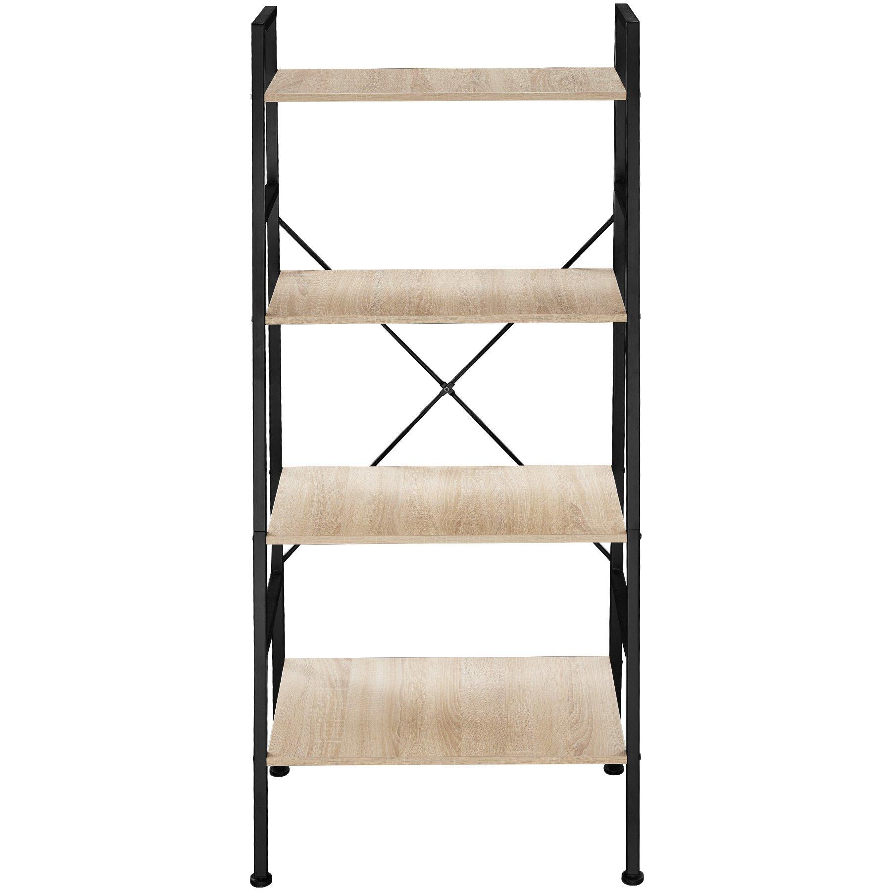 Tectake Etagère échelle LIVERPOOL style industriel 61,5 x 36,5 x 150 cm  