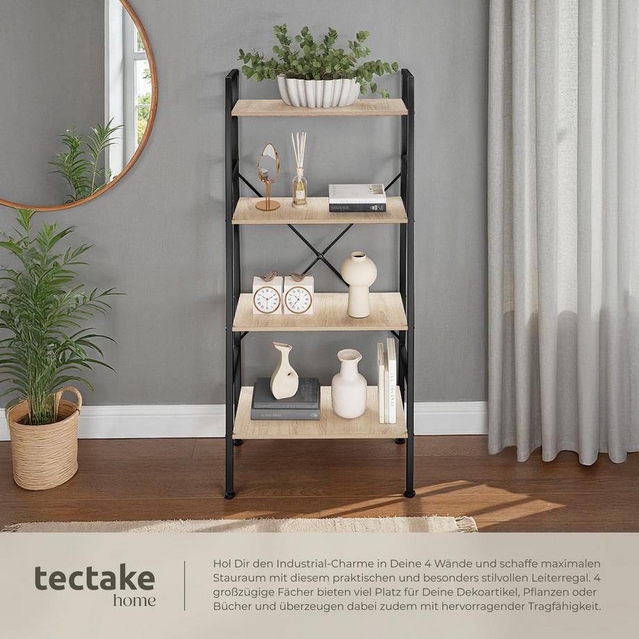 Tectake Étagère LIVERPOOL style industriel  