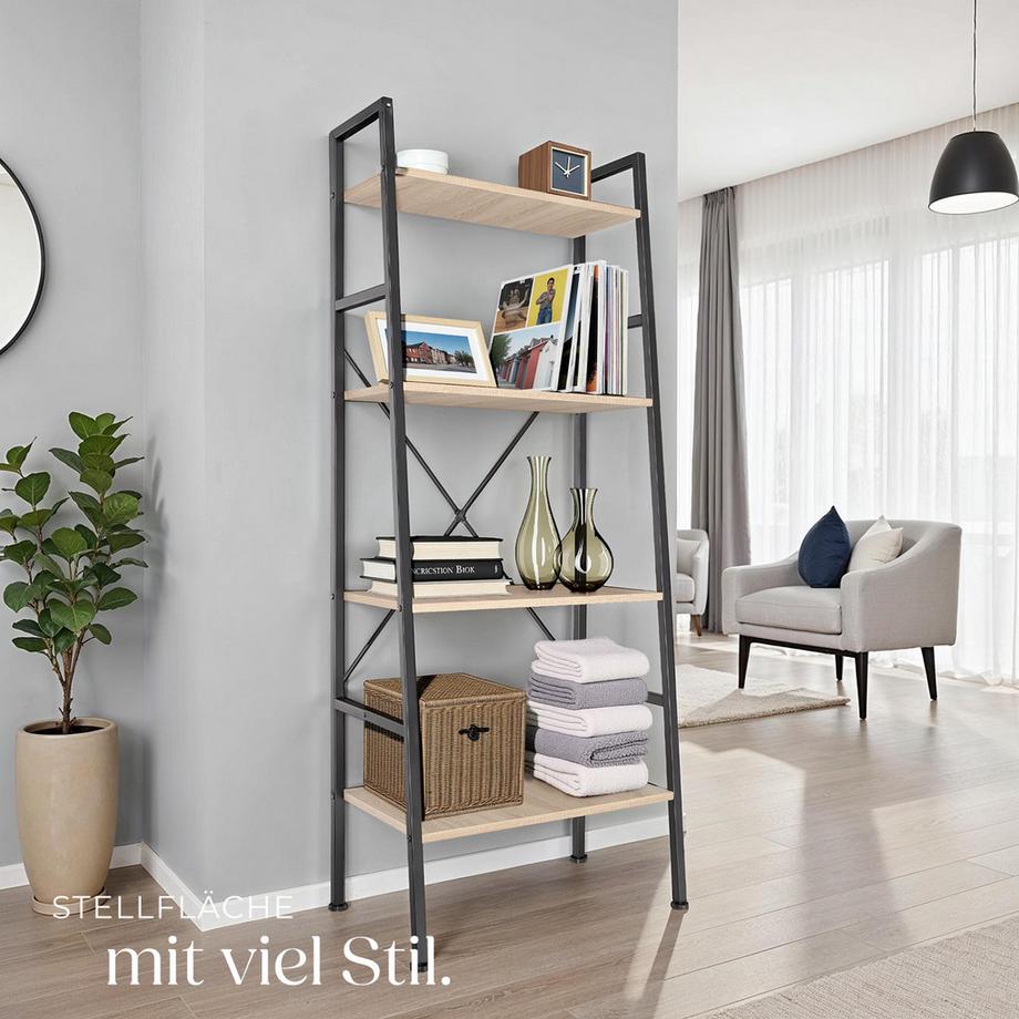 Tectake Étagère LIVERPOOL style industriel  