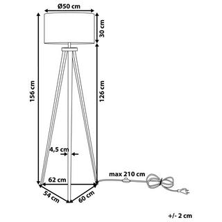 Beliani Lampadaire en Métal Scandinave STILETTO  