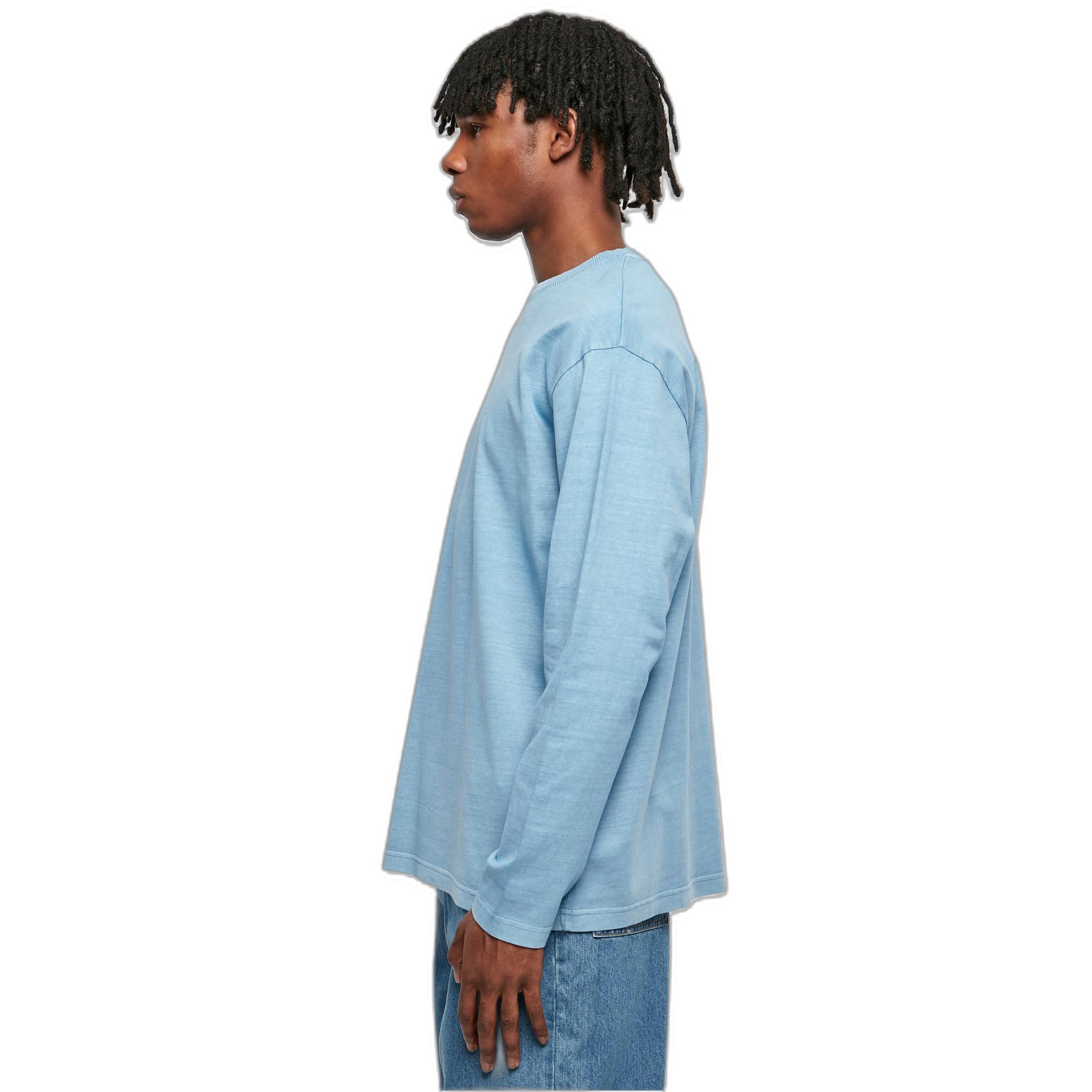 URBAN CLASSICS  t-hirt manche longue épai overize urban claic garment dye 