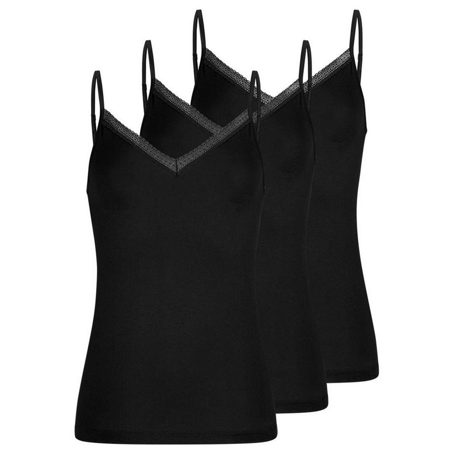Modal Lace lot de 3  - tops à bretelles spaghetti