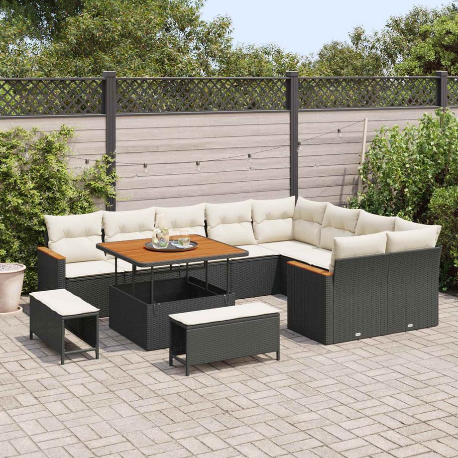 VidaXL Set Divano da Giardino Polyrattan  
