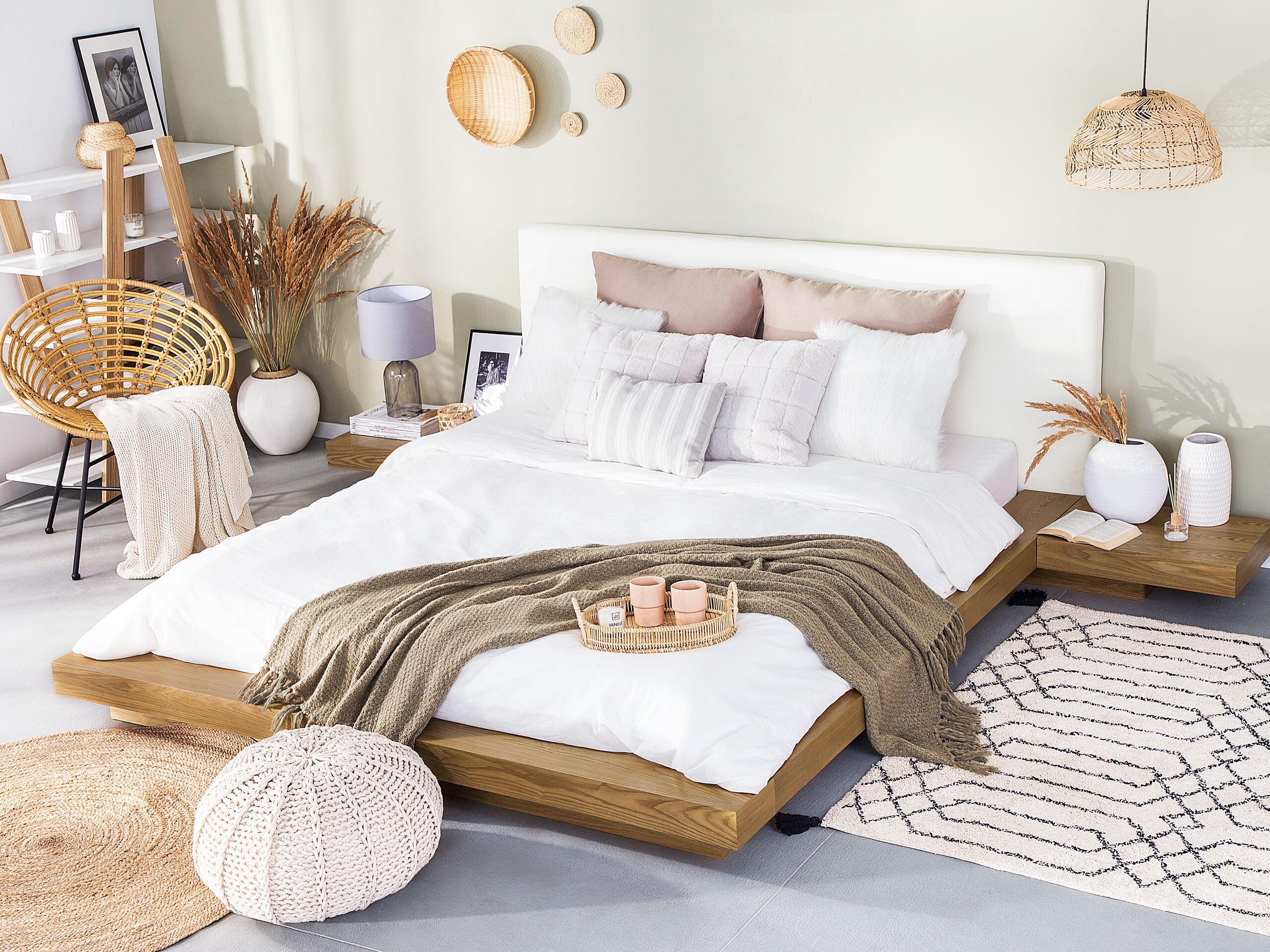 Beliani Bett mit Lattenrost aus MDF-Platte Modern ZEN  