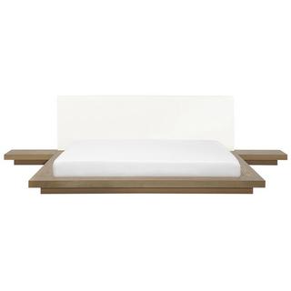 Beliani Bett mit Lattenrost aus MDF-Platte Modern ZEN  