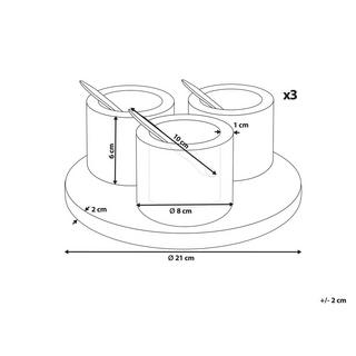 Beliani  Service de table en Marbre Moderne HERAKLION 