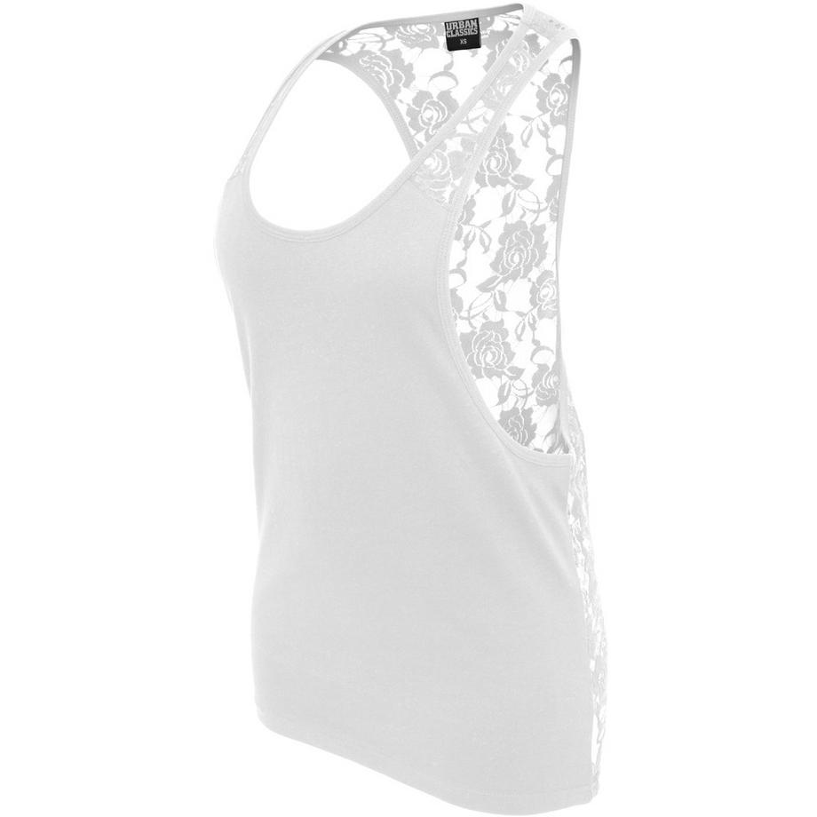 URBAN CLASSICS Flower Lace Loose Tank Top  