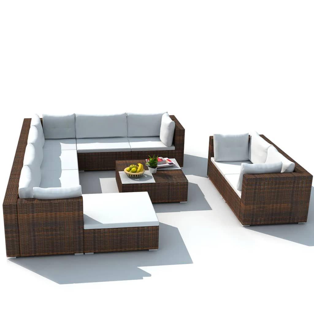 VidaXL Gartenmöbel-set poly-rattan  