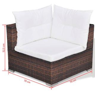 VidaXL Gartenmöbel-set poly-rattan  