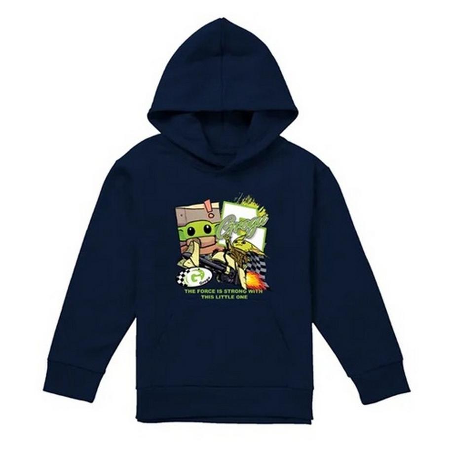 Sweat À Capuche Motif Grogu Racing Speeder Bike