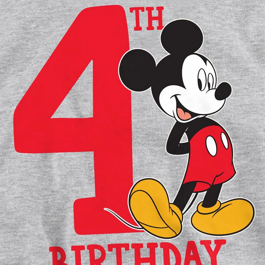 Disney  Sweat À Capuche 4ème Anniversaire Motif Mickey Mouse 