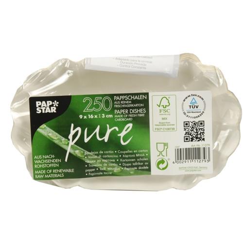 Papstar Schalen "pure" oval  