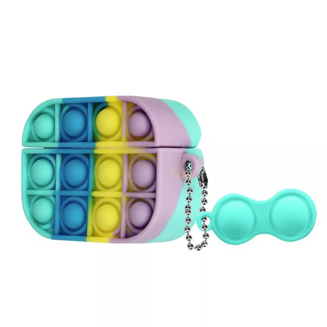 Avizar - Bubble Pop Hülle für Apple AirPods Pro / 2, Taubenblau, One Size