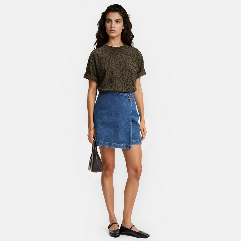 La Redoute Collections T-shirt con stampa leopardo  
