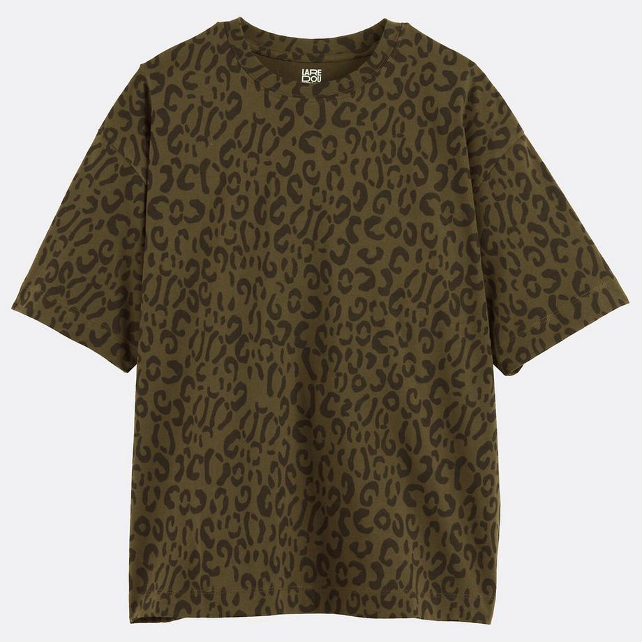 La Redoute Collections T-shirt con stampa leopardo  