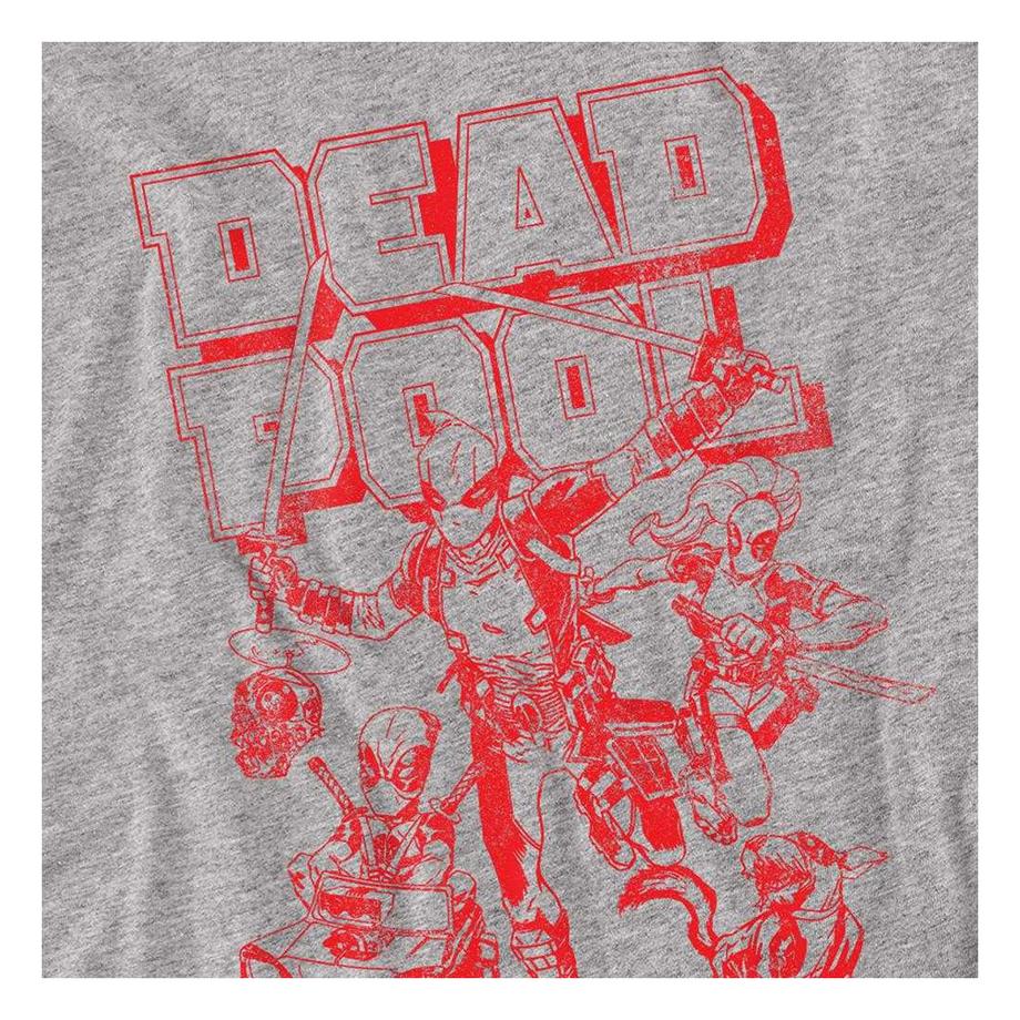 Deadpool  T-ShirtManches Longues Motiftyle Chiné Corps Red Attack 