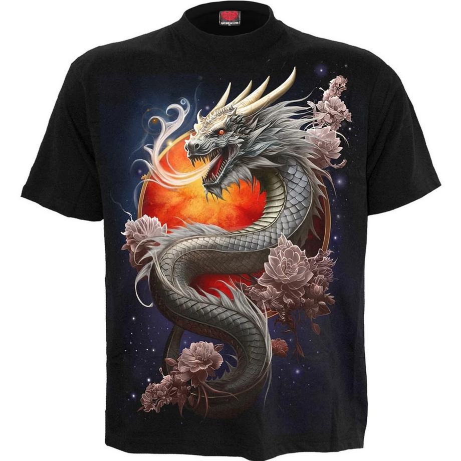 T-ShirtMotiftyle Dragon Du Soleil