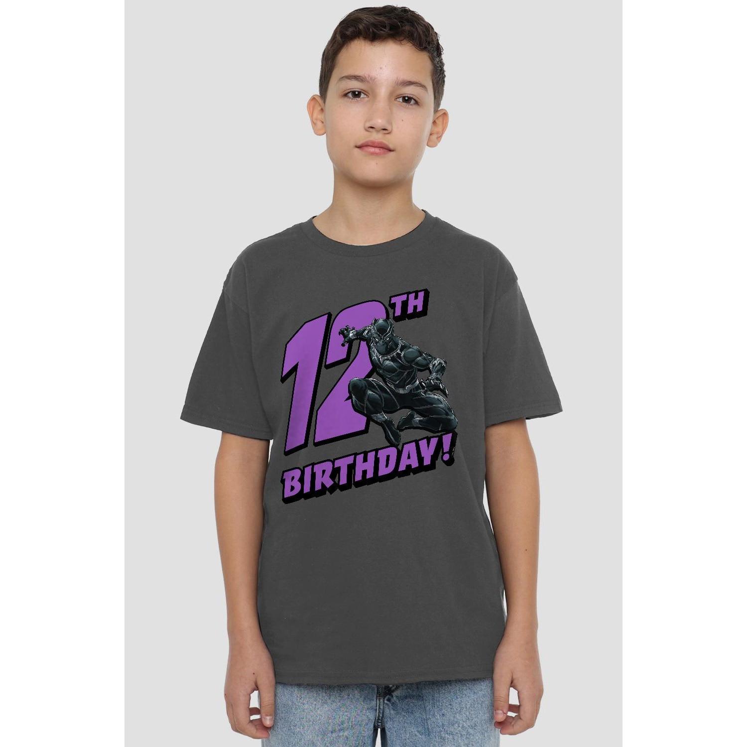 Black Panther  TShirt  12er Geburstag 