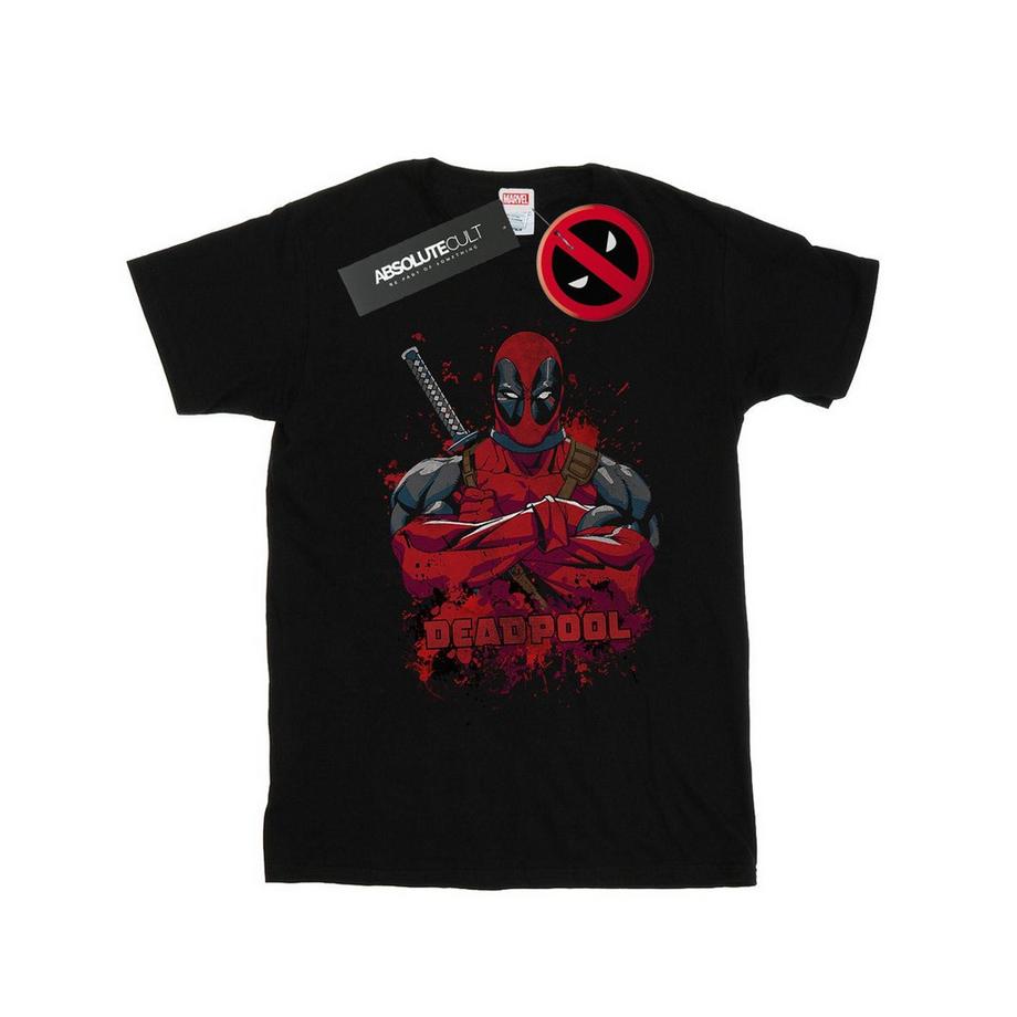 MARVEL Deadpool T-Shirt Stampata  