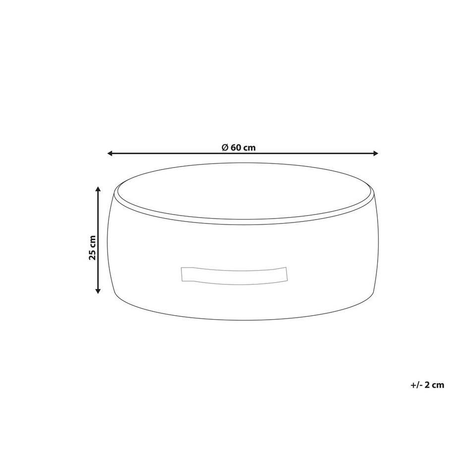 Beliani Pouf aus Samtstoff Retro YULLE  