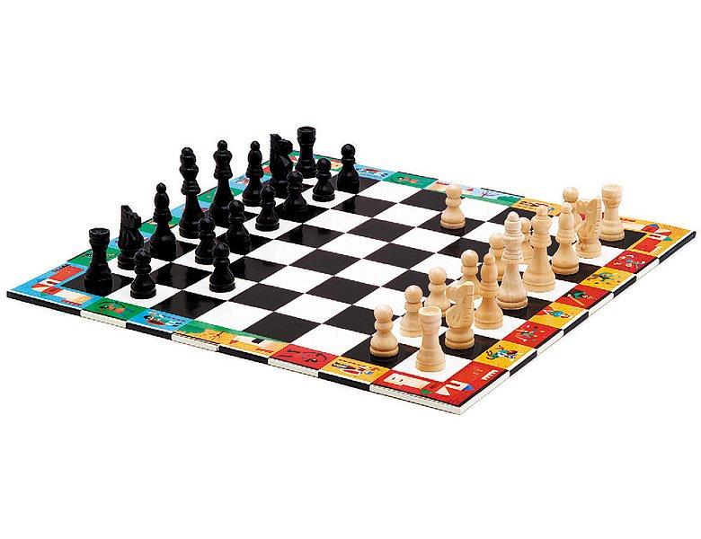 Djeco  Spiele Schach und Dame 