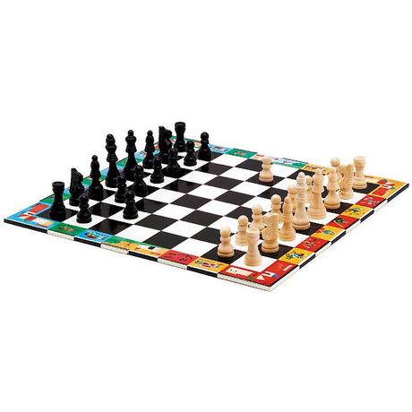 Djeco  Spiele Schach und Dame 