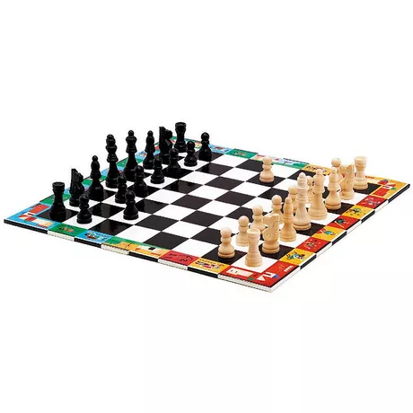 Djeco  Spiele Schach und Dame 