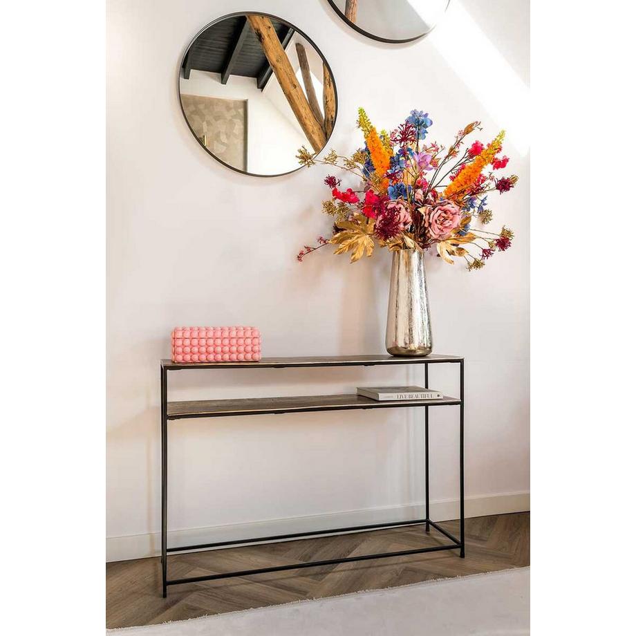 mutoni Table console Chandon or noir 119  