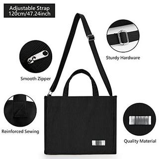 Only-bags.store Cordtasche Umhängetasche mit Reissverschluss Handtasche Shopper  