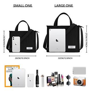 Only-bags.store  Cordtasche Umhängetasche mit Reißverschluss, Handtasche Umhängetasche Shopper für Schule Arbeit 