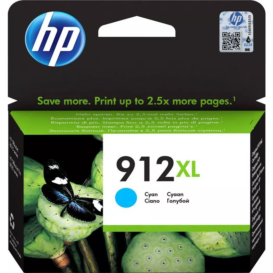 Hewlett-Packard – HP Tintenpatrone 912XL cyan 3YL81AE OfficeJet 8010/8020 825 S., One Size