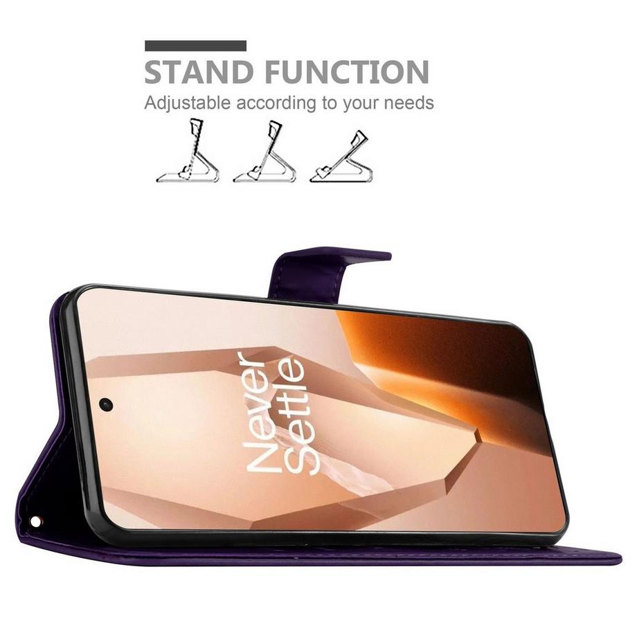 Cadorabo  Coque pour OnePlus 13R fleurs etui 