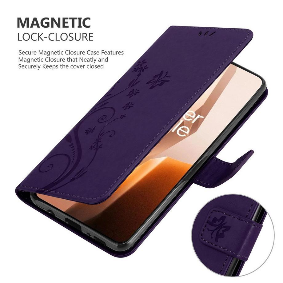 Cadorabo  Coque pour OnePlus 13R fleurs etui 