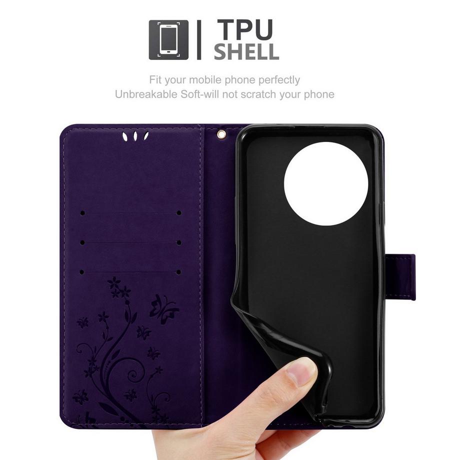 Cadorabo  Coque pour OnePlus 13R fleurs etui 