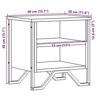 VidaXL Armoire de chevet bois d'ingénierie  