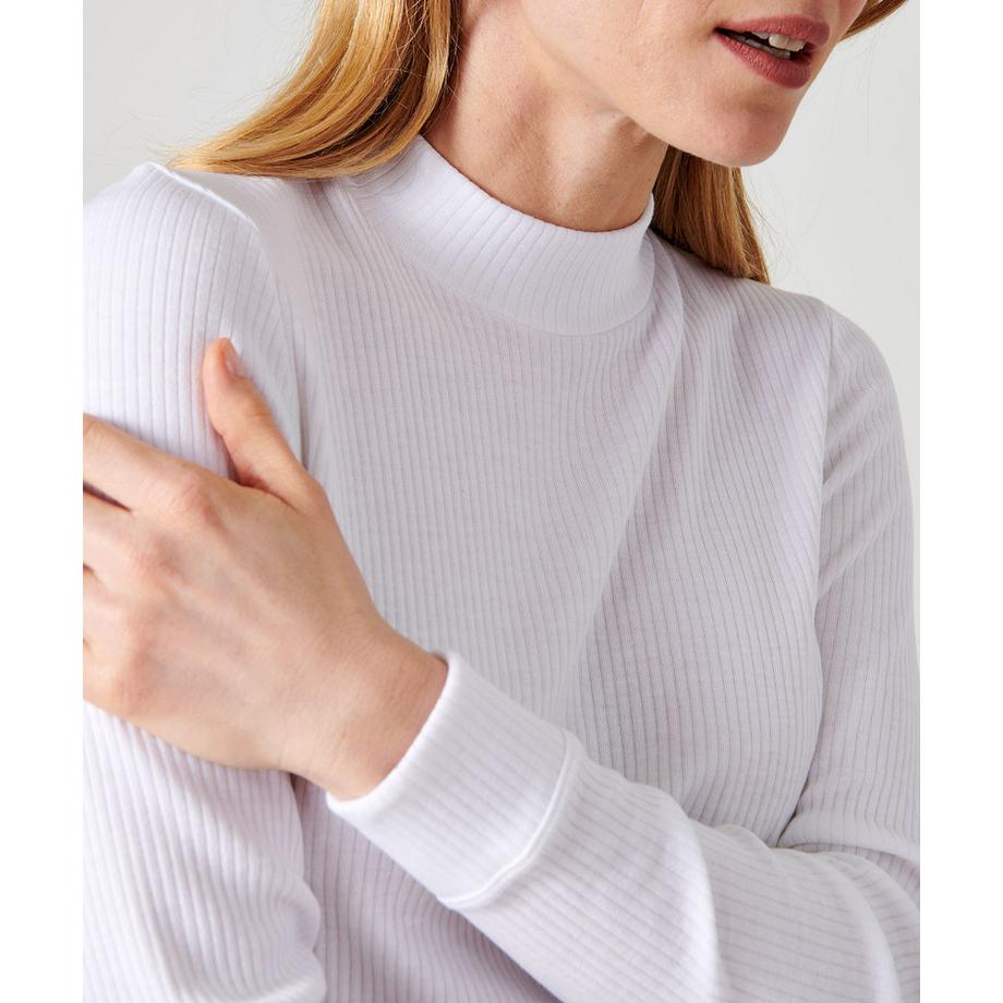 Damart Langarm Stehkragen T-Shirt  