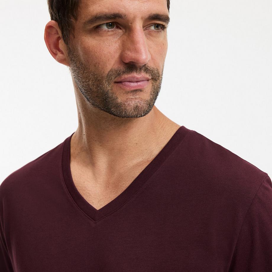 La Redoute Collections T-Shirt Scollo a V Maniche Corte  