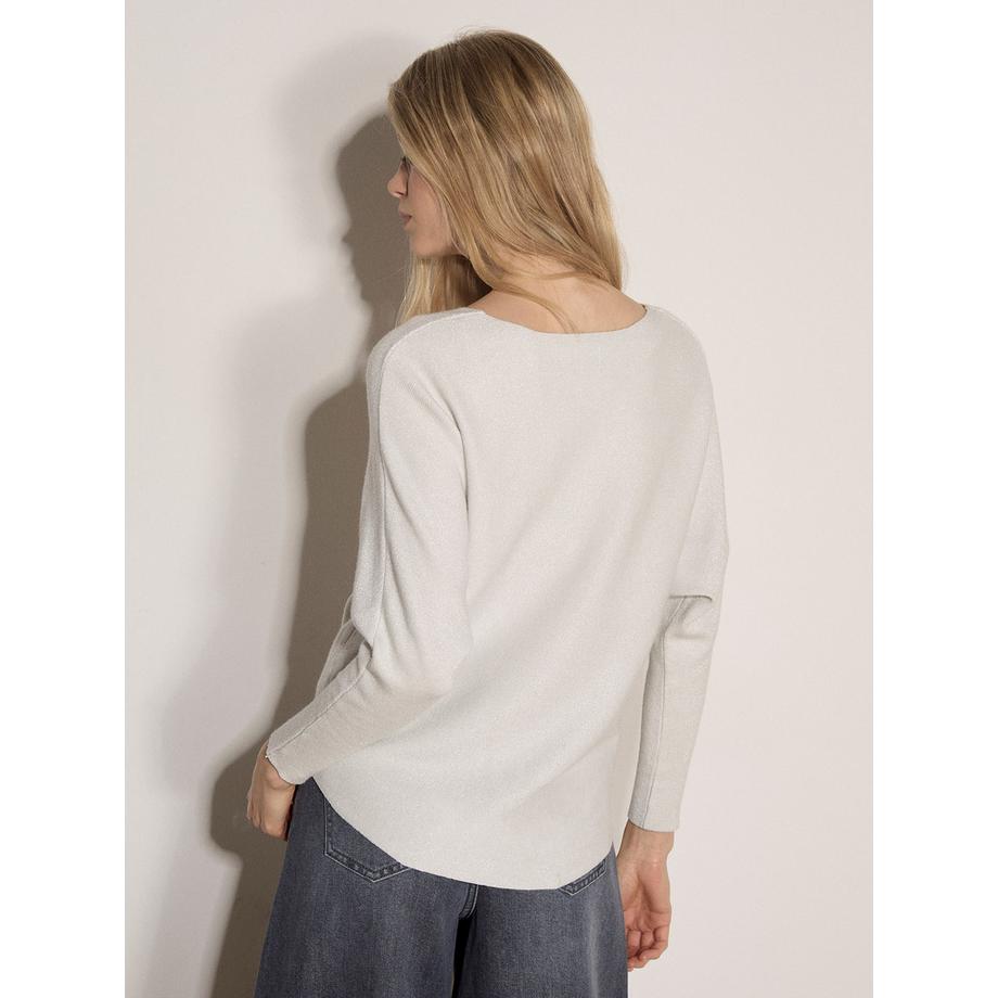 APRICOT Metallic Rippstrick Pullover  
