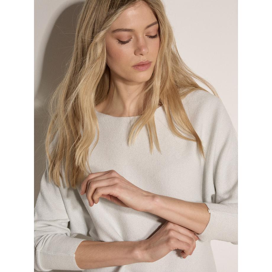APRICOT Metallic Rippstrick Pullover  