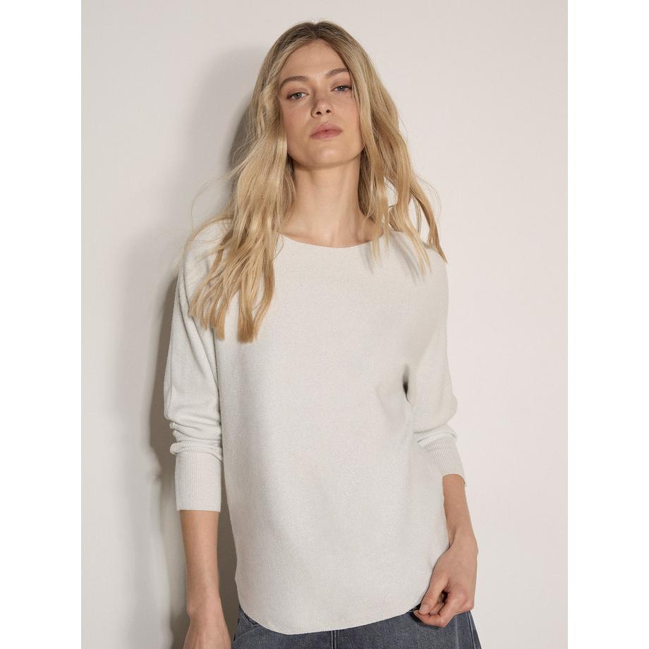 APRICOT Metallic Rippstrick Pullover  
