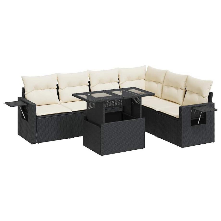 Gartensofa set poly-rattan